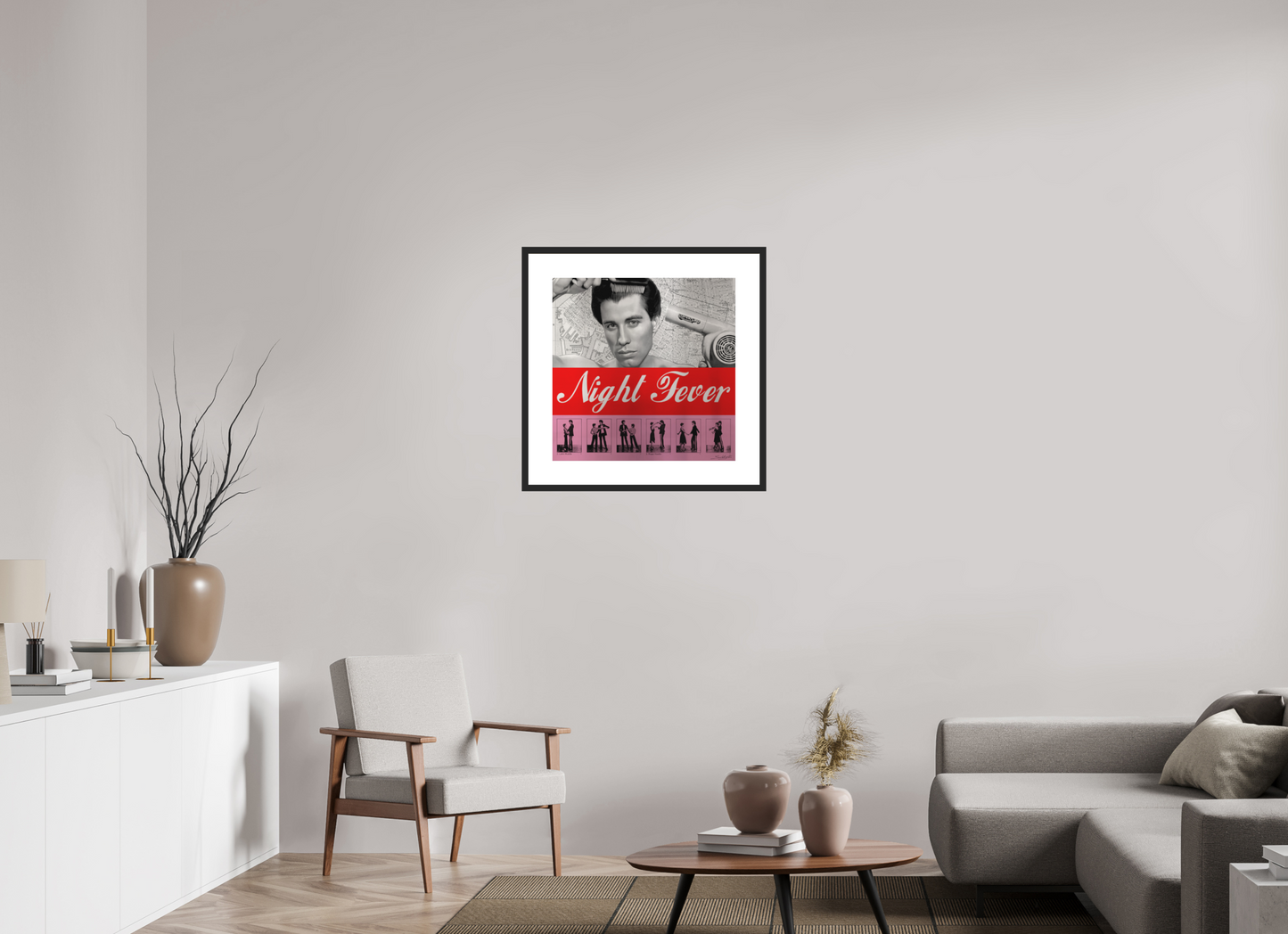 "Saturday Night Fever" John Travolta by artist Louis Sidoli. Available to purchase at Iconic Galleries