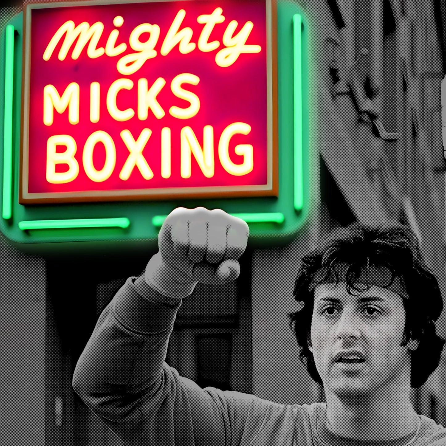 Rocky Balboa ( Sylvester Stallone ) Photographic pop-art print by artist Louis Sidoli. Available to purchase at Iconic Galleries.