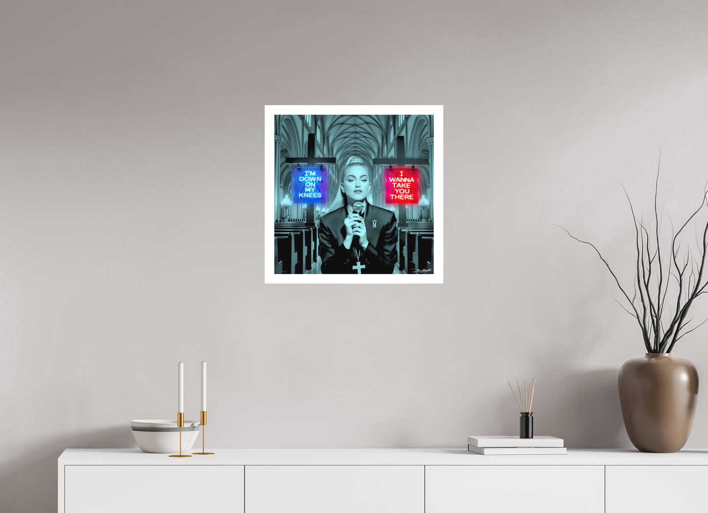 Like A Prayer ( Madonna ) Photographic pop-art print by artist Louis Sidoli. Available to purchase at Iconic Galleries. 
