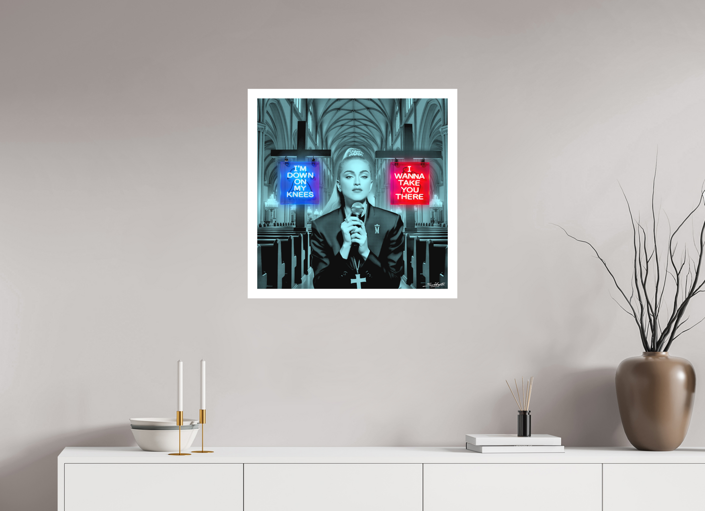 Like A Prayer ( Madonna ) Photographic pop-art print by artist Louis Sidoli. Available to purchase at Iconic Galleries. 