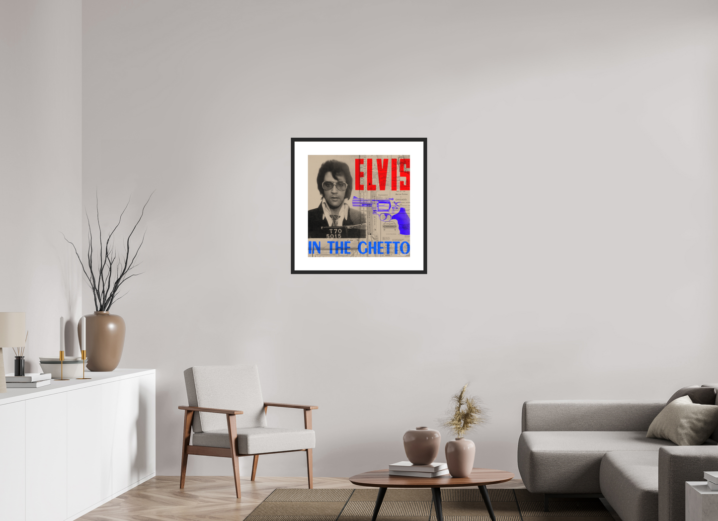 "In The Ghetto" Elvis Presley by artist Louis Sidoli. Available to purchase at Iconic Galleries. 