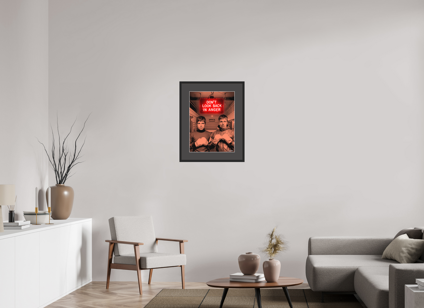 Don't Look Back In Anger (Oasis) Photographic pop-art print by artist Louis Sidoli. Available to purchase at Iconic Galleries. 