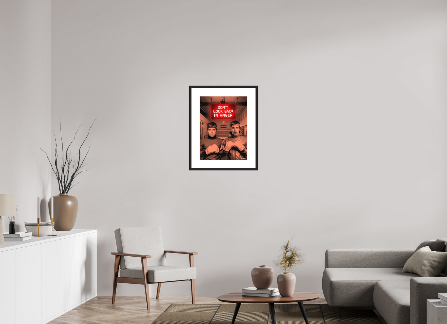 Don't Look Back In Anger (Oasis) Photographic pop-art print by artist Louis Sidoli. Available to purchase at Iconic Galleries. 