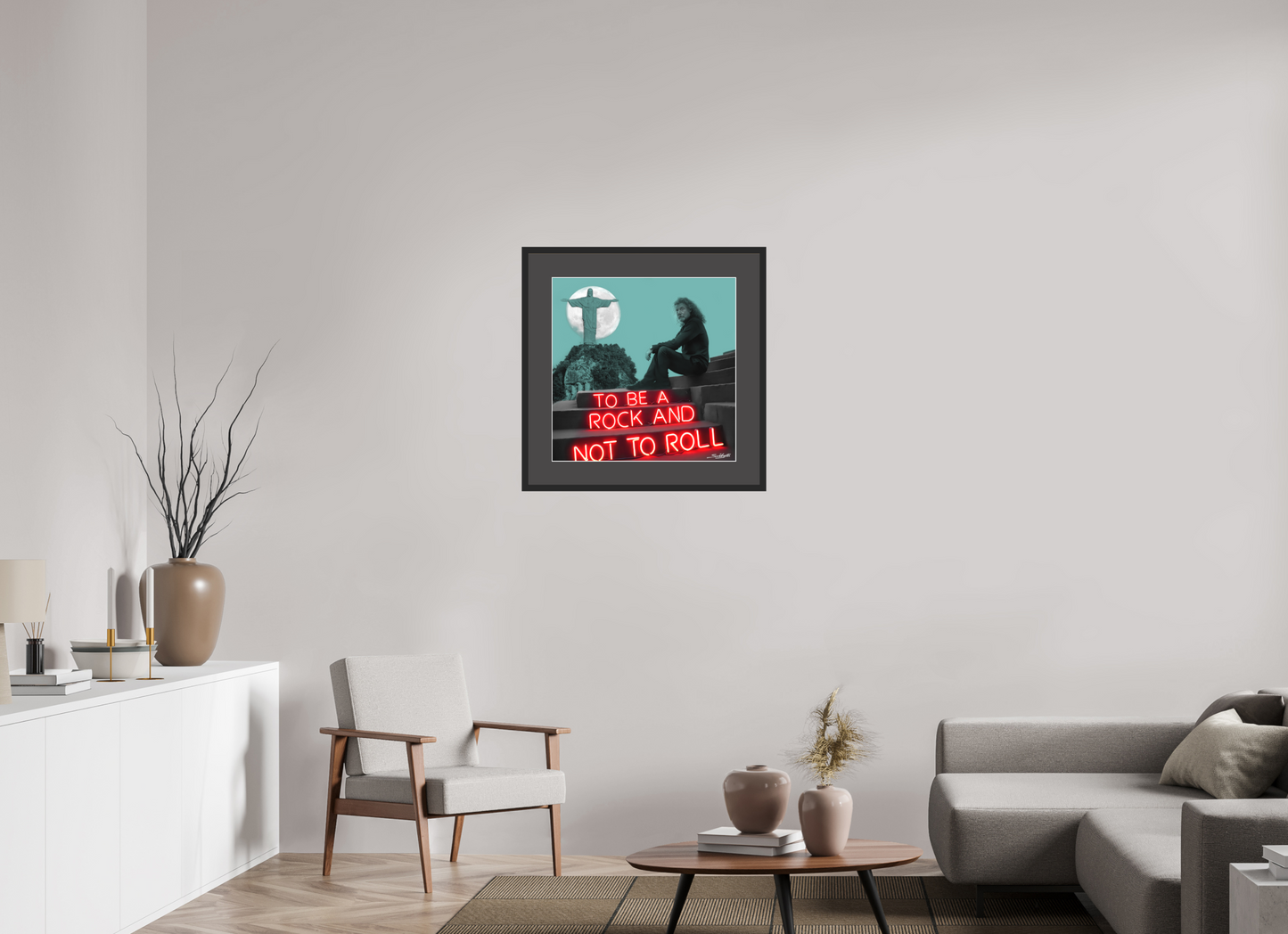 "Stairway to Heaven" Robert Plant / Led Zeppelin print by artist Louis Sidoli. Available to purchase at Iconic Galleries. 