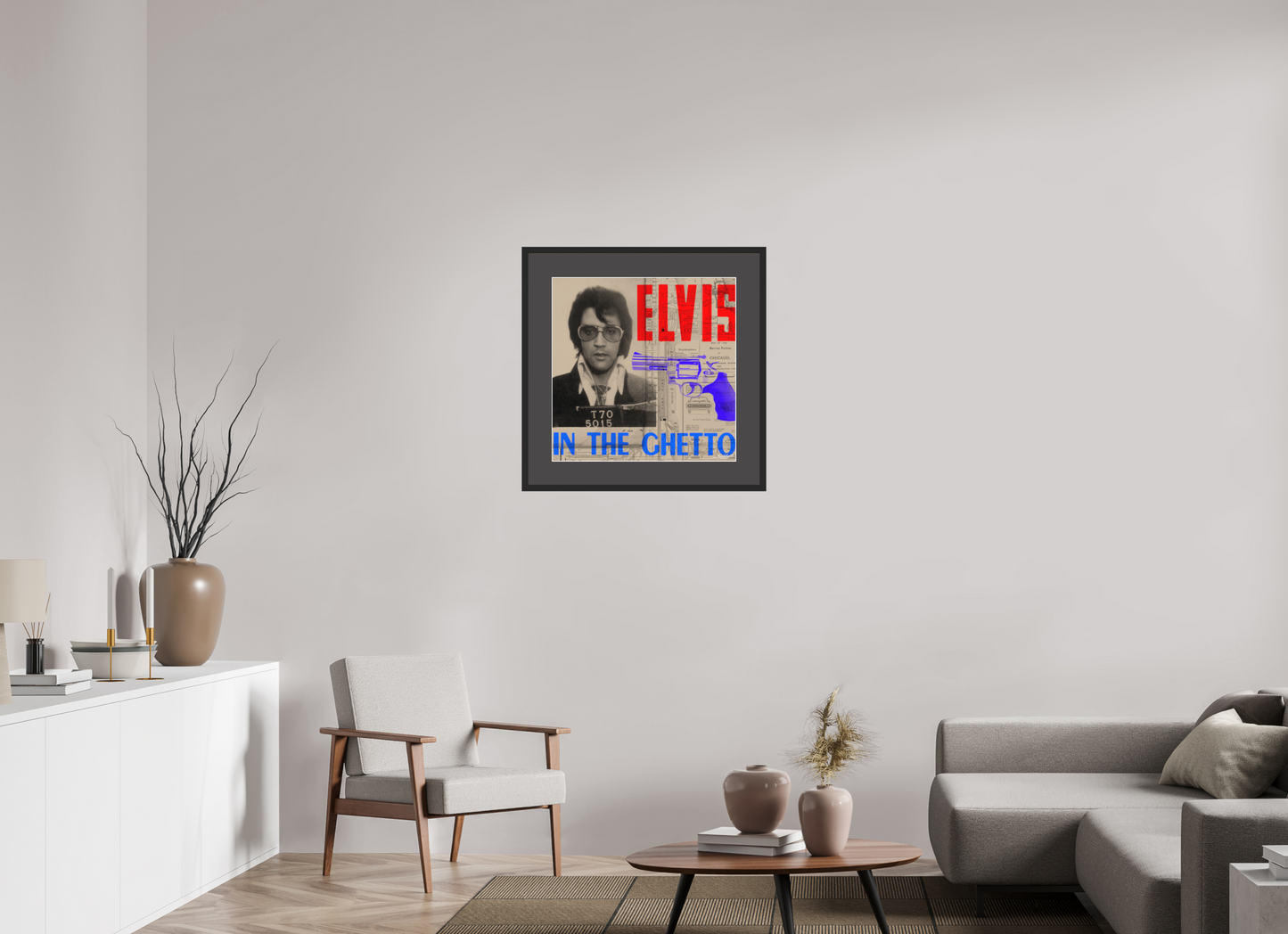 "In The Ghetto" Elvis Presley by artist Louis Sidoli. Available to purchase at Iconic Galleries. 