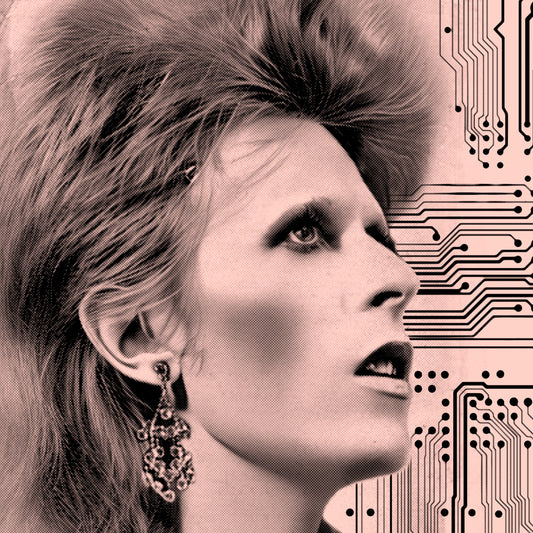 Moonage Daydream (David Bowie) Photographic pop-art print by artist Louis Sidoli. Available to purchase at Iconic Galleries. 