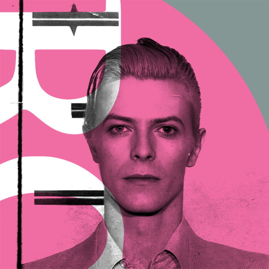 "RCA" David Bowie (Most Wanted)  mugshot art. print by artist Louis Sidoli. Available to purchase at Iconic Galleries. 