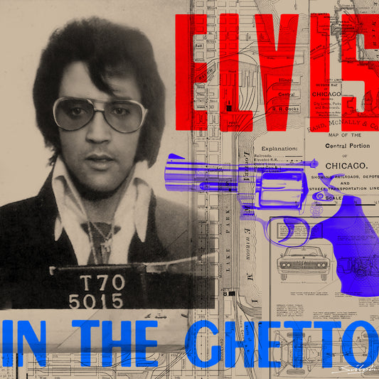 In The Ghetto ( Elvis Presley ) Print by artist Louis Sidoli. Available to purchase at Iconic Galleries.
