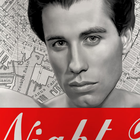 Saturday Night Fever ( John Travolta ) Photographic pop-art print by artist Louis Sidoli. Available to purchase at Iconic Galleries. 