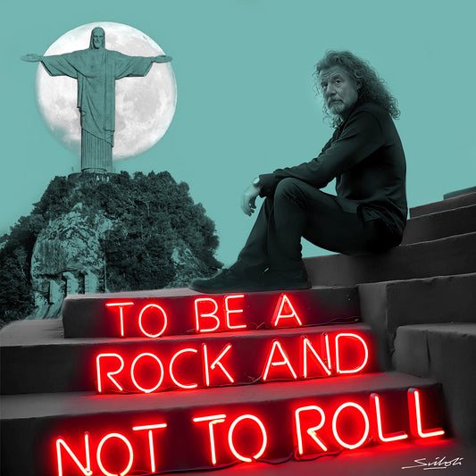 "Stairway to Heaven" Robert Plant / Led Zeppelin print by artist Louis Sidoli. Available to purchase at Iconic Galleries. 